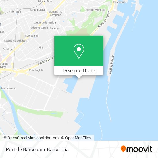 mapa Port de Barcelona