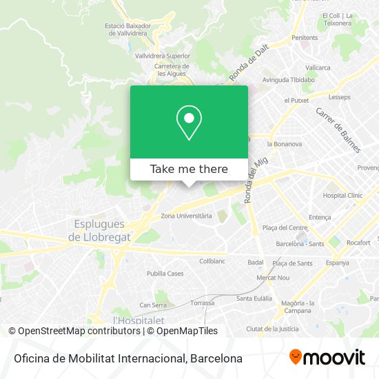 Oficina de Mobilitat Internacional map