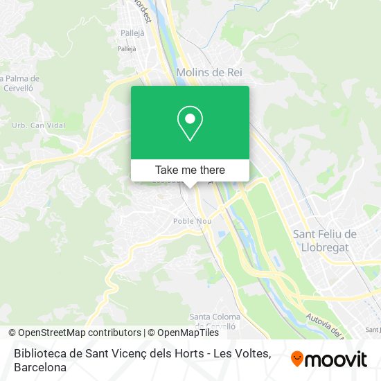 Biblioteca de Sant Vicenç dels Horts - Les Voltes map