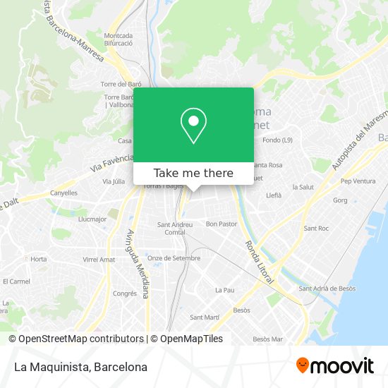 La Maquinista map