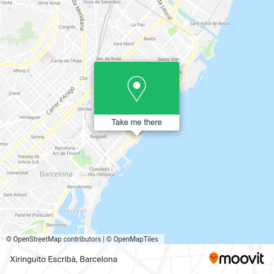 Xiringuito Escribà map