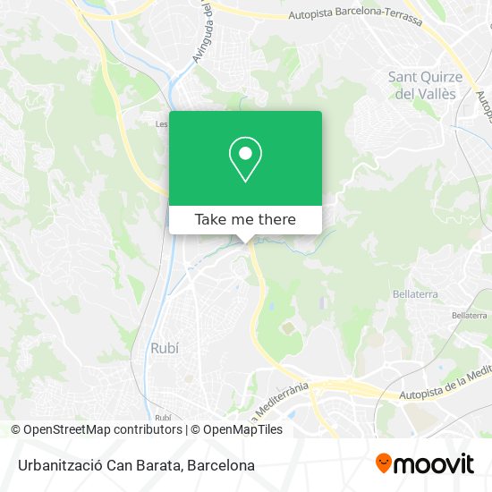 Urbanització Can Barata map