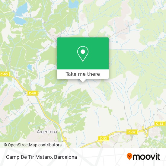 mapa Camp De Tir Mataro