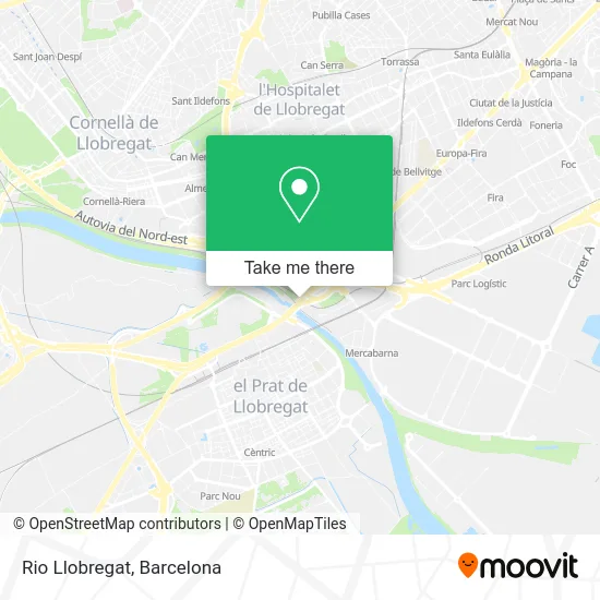 Rio Llobregat map