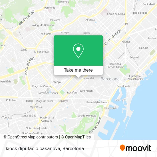 kiosk diputacio casanova map