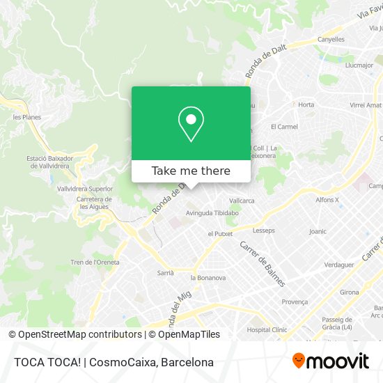 TOCA TOCA! | CosmoCaixa map