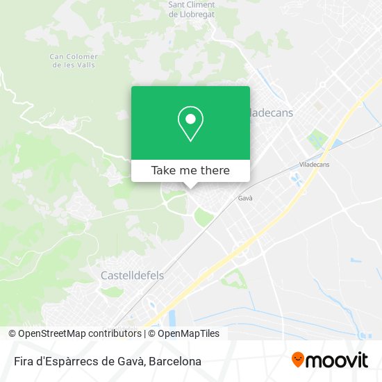 Fira d'Espàrrecs de Gavà map