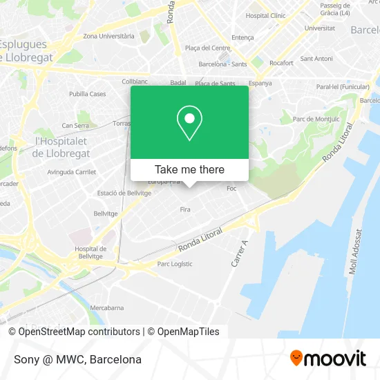 Sony @ MWC map