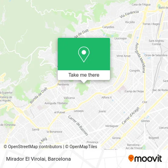 Mirador El Virolai map