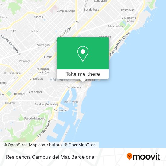 Residencia Campus del Mar map