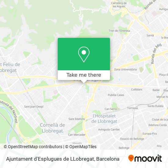 Ajuntament d'Esplugues de LLobregat map
