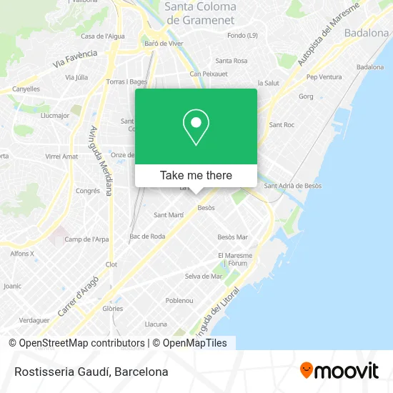 Rostisseria Gaudí map