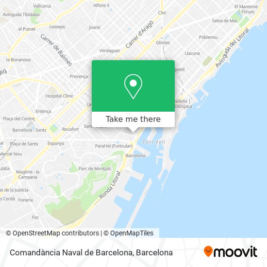 Comandància Naval de Barcelona map