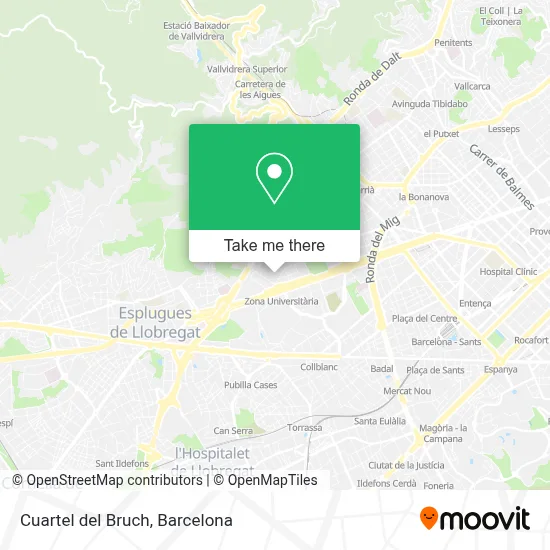 Cuartel del Bruch map