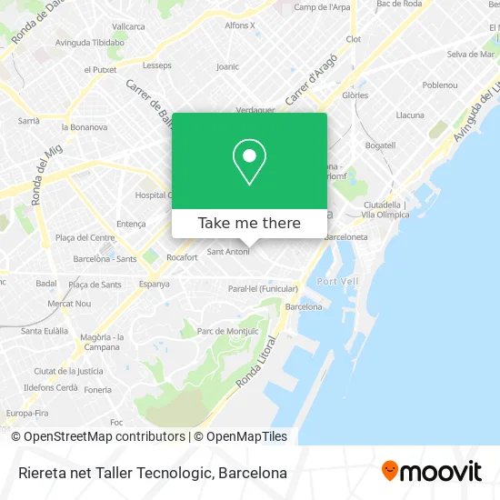 Riereta net Taller Tecnologic map
