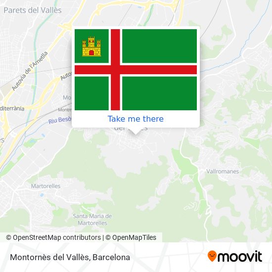 Montornès del Vallès map