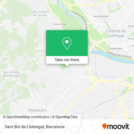 Sant Boi de Llobregat map