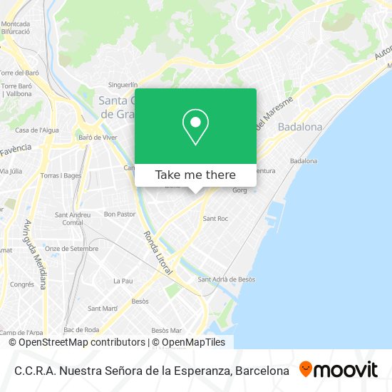 C.C.R.A. Nuestra Señora de la Esperanza map