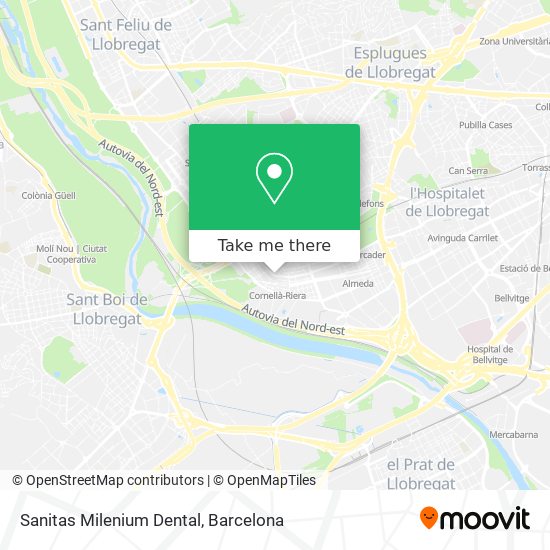 Sanitas Milenium Dental map