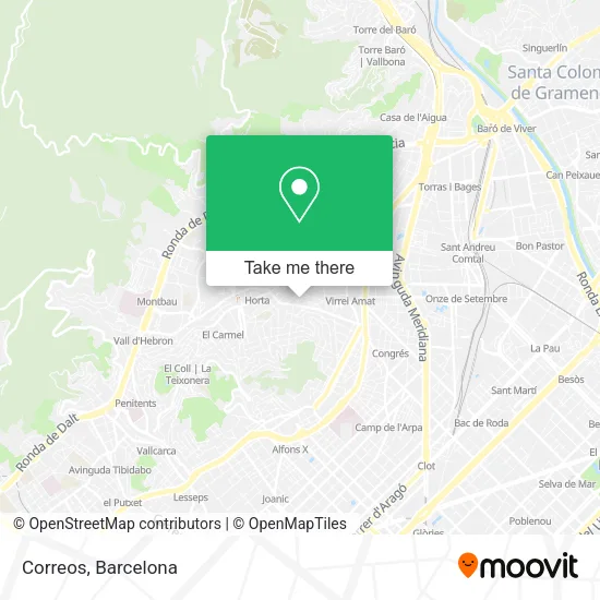 Correos map