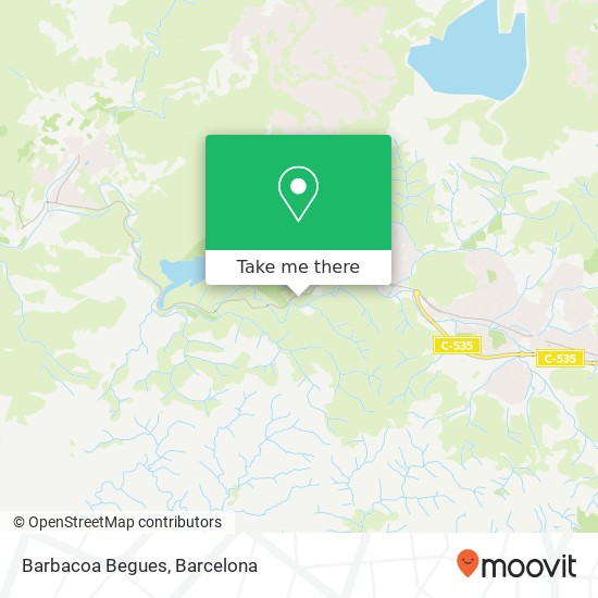 Barbacoa Begues map