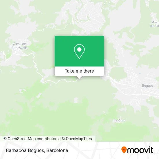 Barbacoa Begues map