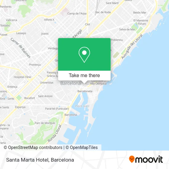 Santa Marta Hotel map