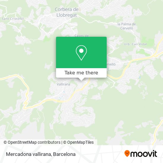 mapa Mercadona vallirana