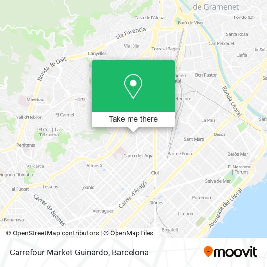 Carrefour Market Guinardo map
