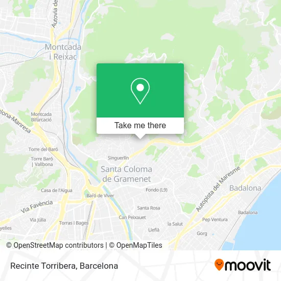 Recinte Torribera map