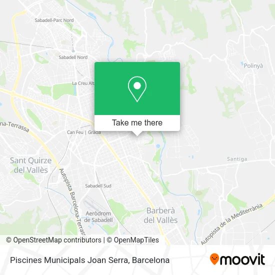 mapa Piscines Municipals Joan Serra