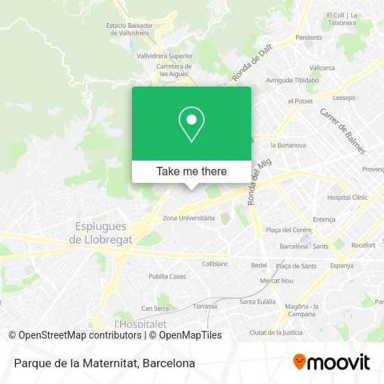 Parque de la Maternitat map