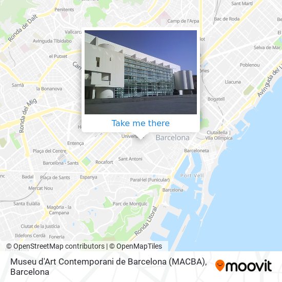 Museu d'Art Contemporani de Barcelona (MACBA) map