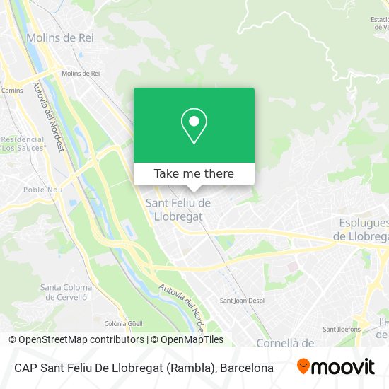 CAP Sant Feliu De Llobregat (Rambla) map