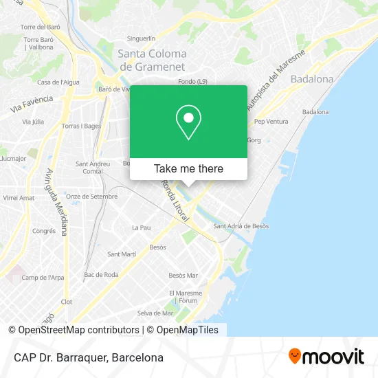 CAP Dr. Barraquer map
