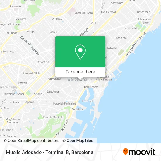Muelle Adosado - Terminal B map