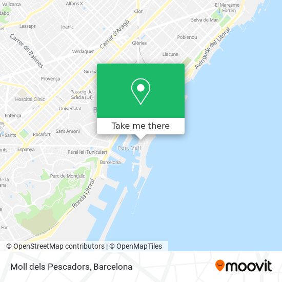 mapa Moll dels Pescadors