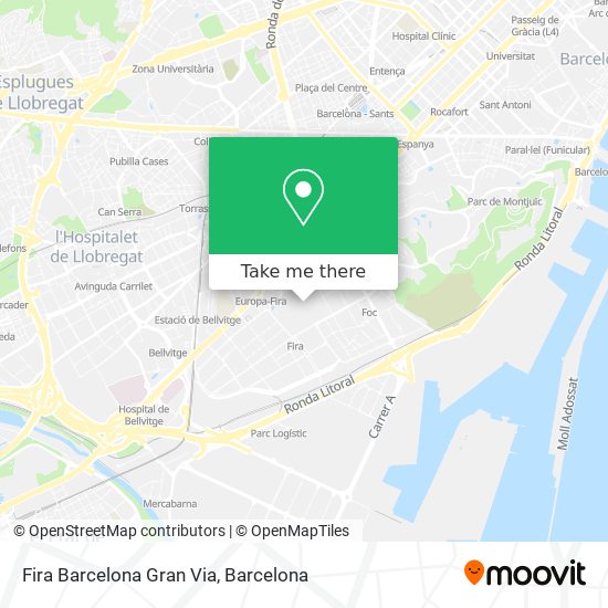 mapa Fira Barcelona Gran Via