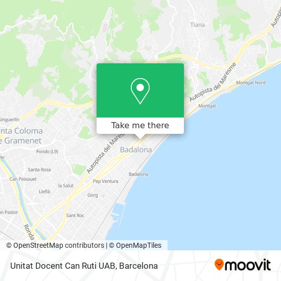 Unitat Docent Can Ruti UAB map