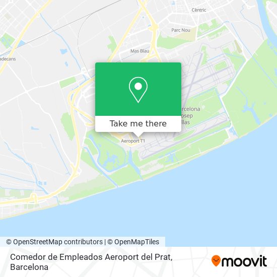 Comedor de Empleados Aeroport del Prat map
