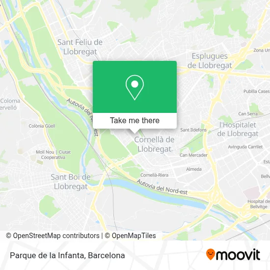 Parque de la Infanta map