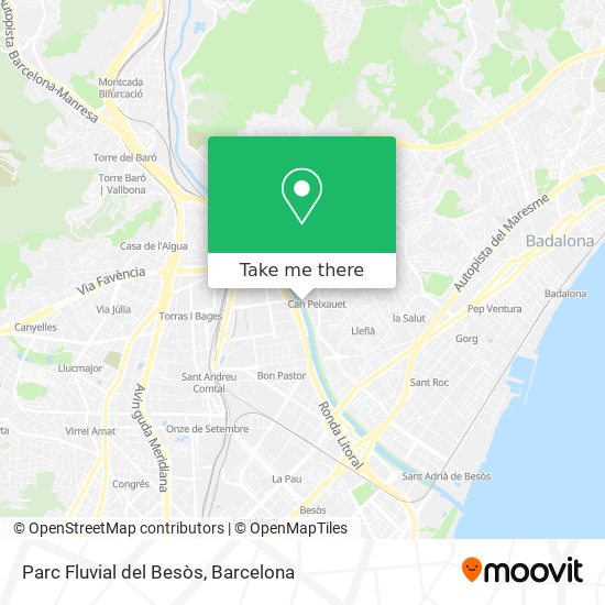 Parc Fluvial del Besòs map