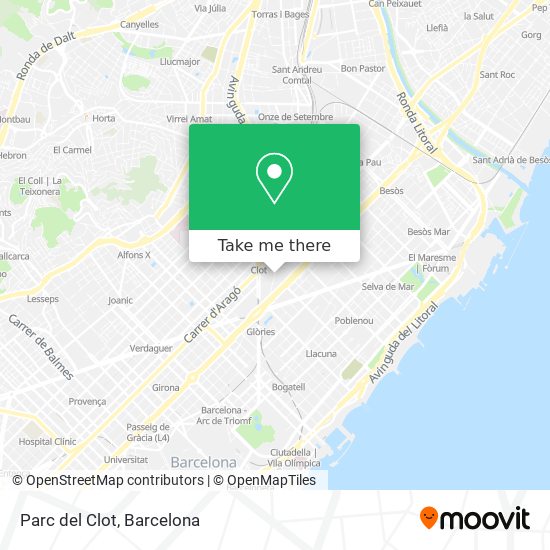 Parc del Clot map