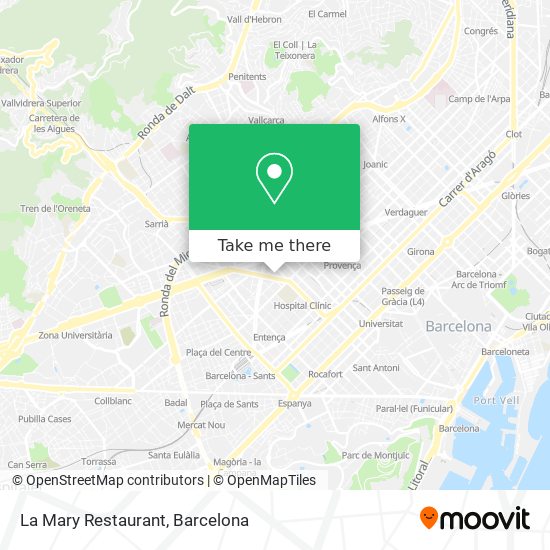 La Mary Restaurant map
