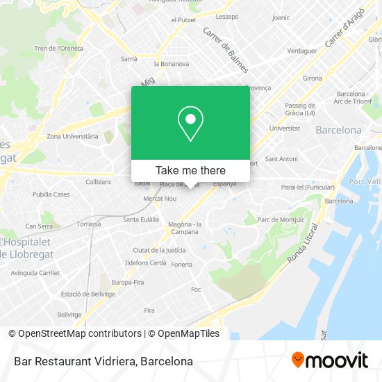 Bar Restaurant Vidriera map