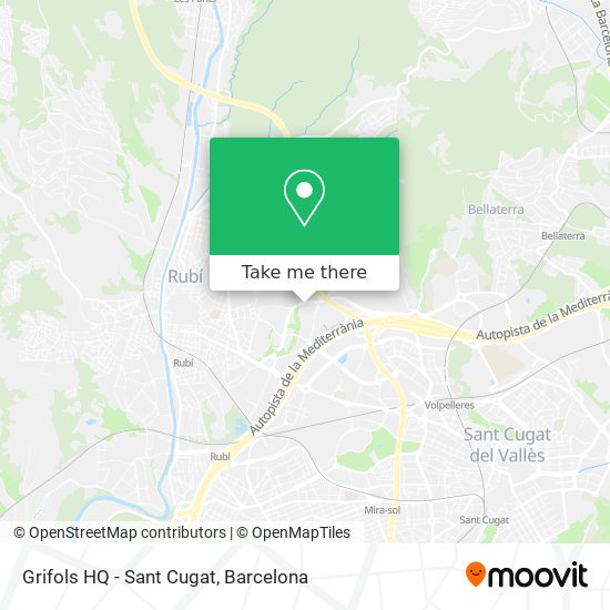 Grifols HQ - Sant Cugat map