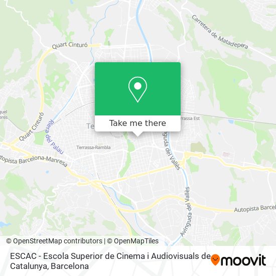 ESCAC - Escola Superior de Cinema i Audiovisuals de Catalunya map