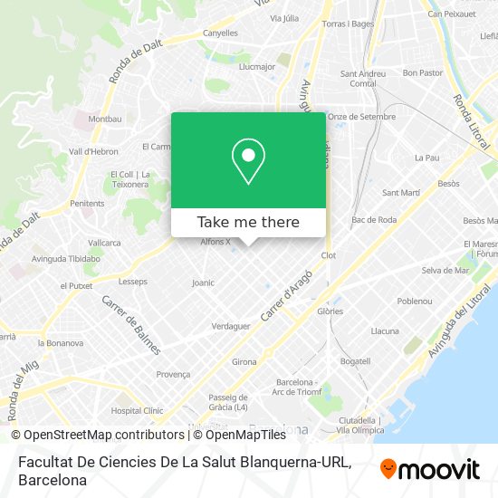 Facultat De Ciencies De La Salut Blanquerna-URL map