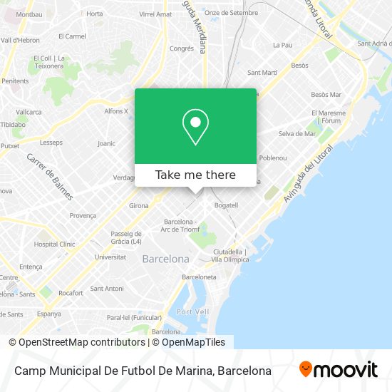 Camp Municipal De Futbol De Marina map