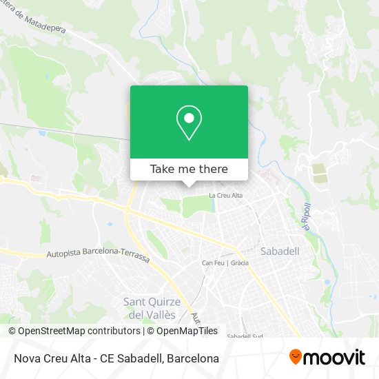 Nova Creu Alta - CE Sabadell map